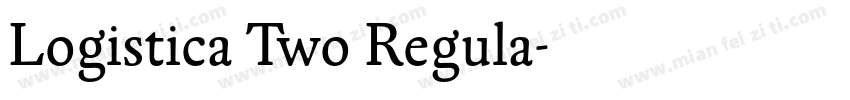 Logistica Two Regula字体转换